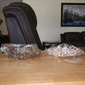 2 Prom Pageant Tiaras Pink And Red